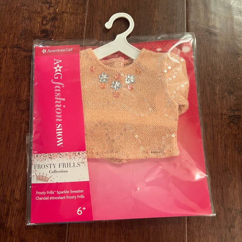 American Girl Frosty Frills Sparkle Sweater